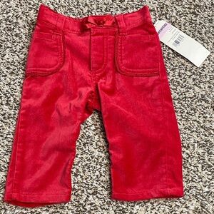 🆕 2006 OshKosh B'gosh Vivid Red Velvet Pants